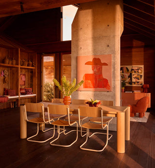 Strut Dining Chair In Ecru Veneer - Fenton & Fenton