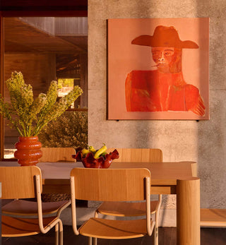 Strut Dining Chair In Ecru Veneer - Fenton & Fenton