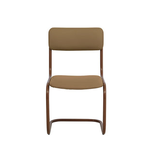 Strut Dining Chair In Mocha Leather - Fenton & Fenton