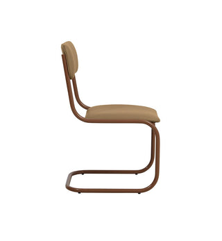 Strut Dining Chair In Mocha Leather - Fenton & Fenton