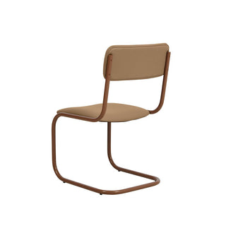 Strut Dining Chair In Mocha Leather - Fenton & Fenton