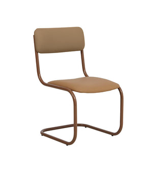 Strut Dining Chair In Mocha Leather - Fenton & Fenton