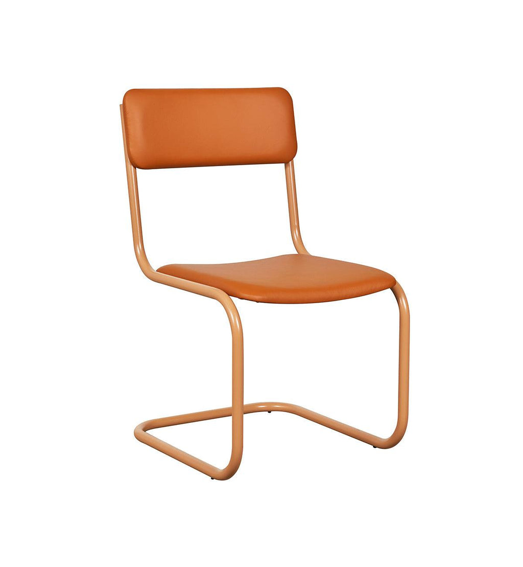 Strut Dining Chair In Tan Leather – Fenton & Fenton