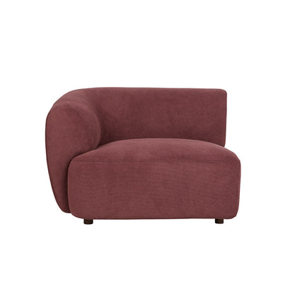 Sunday Sofa LHF Chair With Arm In Plum
