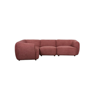 Sunday Sofa - 4 Piece L-Shape LHF in Plum - Fenton & Fenton