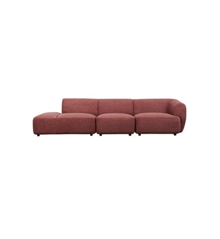 Sunday Sofa - 4 Seater LHF Open End in Plum - Fenton & Fenton