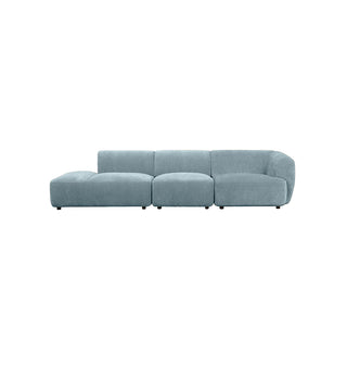 Sunday Sofa - 4 Seater LHF Open End in Powder Blue - Fenton & Fenton