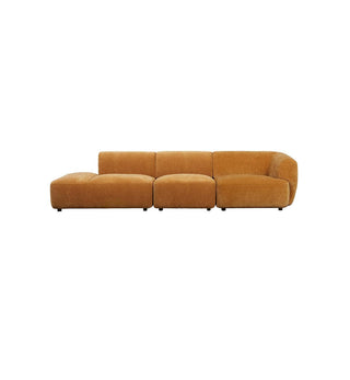 Sunday Sofa - 4 Seater LHF Open End in Whisky - Fenton & Fenton