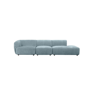 Sunday Sofa - 4 Seater RHF Open End in Powder Blue - Fenton & Fenton