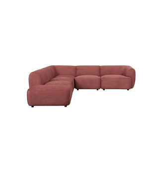 Sunday Sofa - 5 Piece L-shape LHF in Plum - Fenton & Fenton