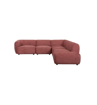 Sunday Sofa - 5 Piece L-shape RHF in Plum - Fenton & Fenton