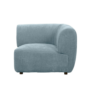 Sunday Sofa - 4 Piece with Open Ends - RHF in Powder Blue - Fenton & Fenton