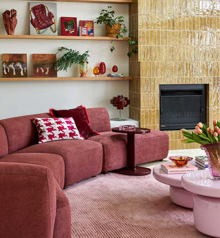 Sunday Sofa - Open End LHF in Plum - Fenton & Fenton