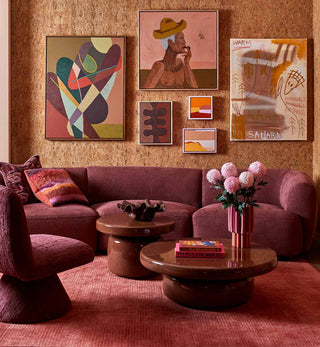 Sunday Sofa 3-seater In Plum - Fenton & Fenton