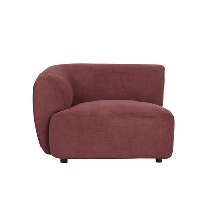 Sunday Sofa LHF Chair With Arm In Plum