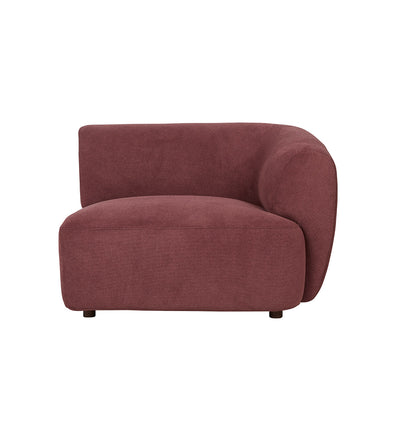 Sunday Sofa RHF Chair With Arm In Plum