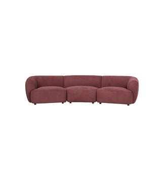 Sunday Sofa 3-seater In Plum - Fenton & Fenton