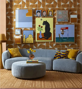 Sunday Sofa Fabric Swatch in Powder Blue - Fenton & Fenton