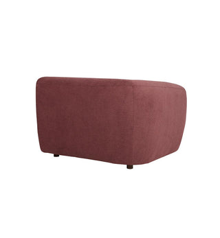 Sunday Sofa Lhf Chair With Arm in Plum - Fenton & Fenton