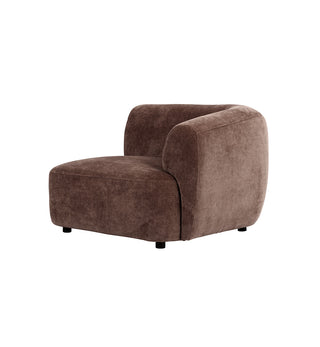 Sunday Sofa Rhf Chair With Arm In Espresso - Fenton & Fenton