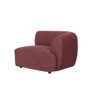 Sunday Sofa Rhf Chair With Arm In Plum - Fenton & Fenton