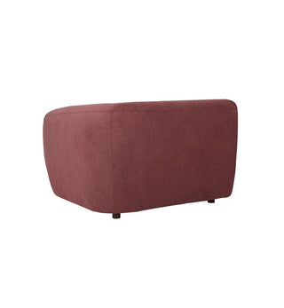 Sunday Sofa Rhf Chair With Arm In Plum - Fenton & Fenton