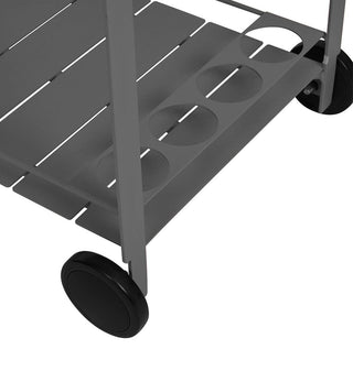 Sundowner Bar Cart in Charcoal - Fenton & Fenton