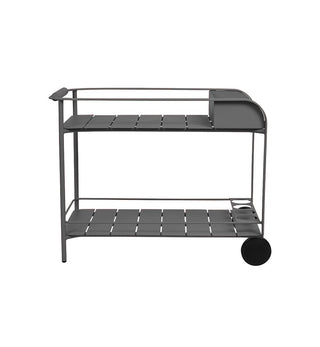 Sundowner Bar Cart in Charcoal - Fenton & Fenton