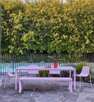 Sundowner Dining Table In Paloma Pink - Fenton & Fenton