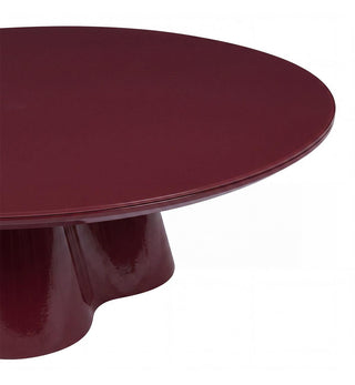 Supper Club Glossy Coffee Table in Burgundy - Fenton & Fenton