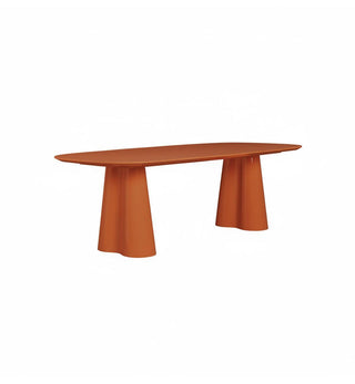 Supper Club Glossy Rectanglar Dining Table in Squash - 240cm - Fenton & Fenton