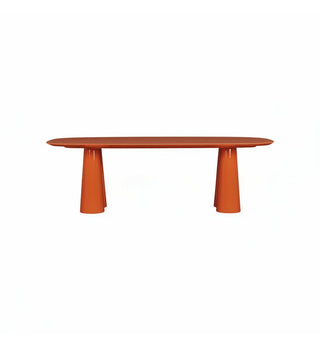 Supper Club Glossy Rectanglar Dining Table in Squash - 240cm - Fenton & Fenton