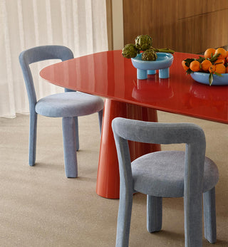 Supper Club Glossy Rectangular Dining Table in Squash