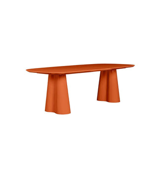 Supper Club Glossy Rectangular Dining Table in Squash - 240cm - Fenton & Fenton