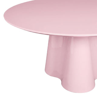Supper Club Glossy Round Dining Table in Sweetpea - Fenton & Fenton