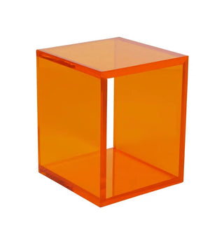 Tangerine Acrylic Cube - Fenton & Fenton