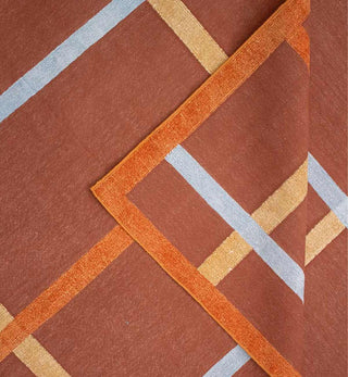 The Parlour Dhurrie in Cocoa - Fenton & Fenton