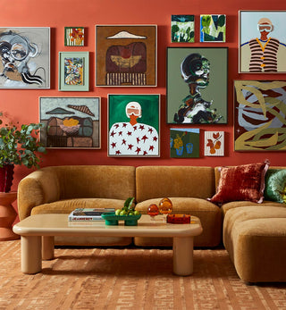 Tiggi Glossy Coffee Table in Croissant - Fenton & Fenton