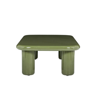 Tiggi Glossy Coffee Table In Olive - Fenton & Fenton