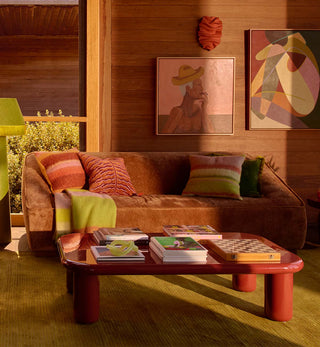 Tiggi Glossy Coffee Table In Spice - Fenton & Fenton