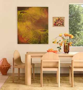 Trenza Paper Mache Vessel In Tobacco - Fenton & Fenton