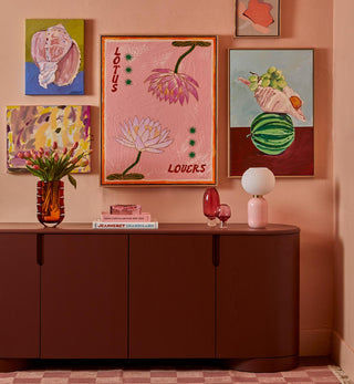 Totem Vase in Amber - Fenton & Fenton