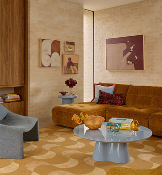 Roommate Sofa - Chaise in Honey - Fenton & Fenton