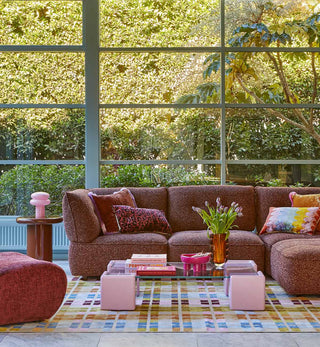 Viva Plaid Dhurrie in Multi - Fenton & Fenton