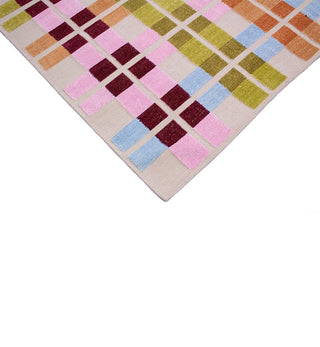 Viva Plaid Dhurrie in Multi - Fenton & Fenton