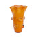 Wavy Vase In Amber