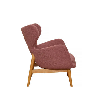 Winnie Chair in Dusty Pink Boucle - Fenton & Fenton