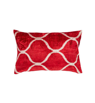 Zulta Cushion in Burnt Red Drops - Fenton & Fenton