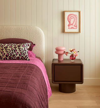 Macaroon Table Lamp in Blush - Fenton & Fenton